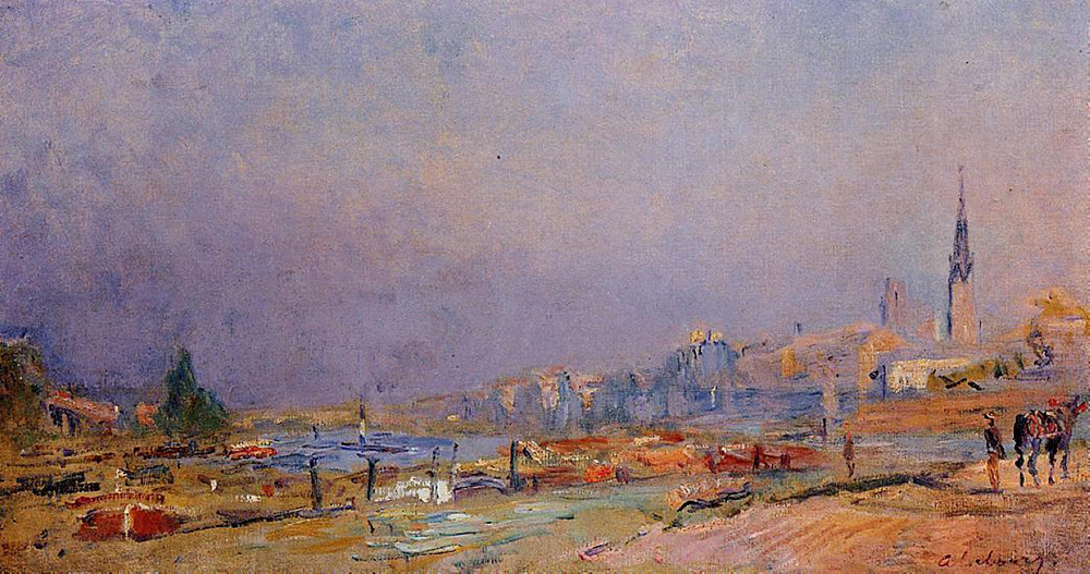 Albert Lebourg The Banks of the Seine at Rouen oil painting reproduction