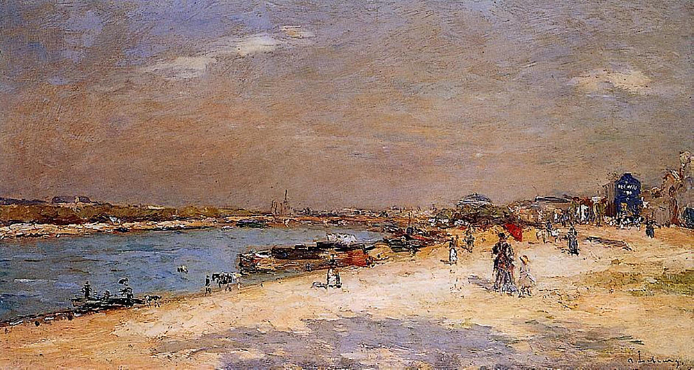 Albert Lebourg The Port of Bercy, Unloading the Sand Barges oil painting reproduction