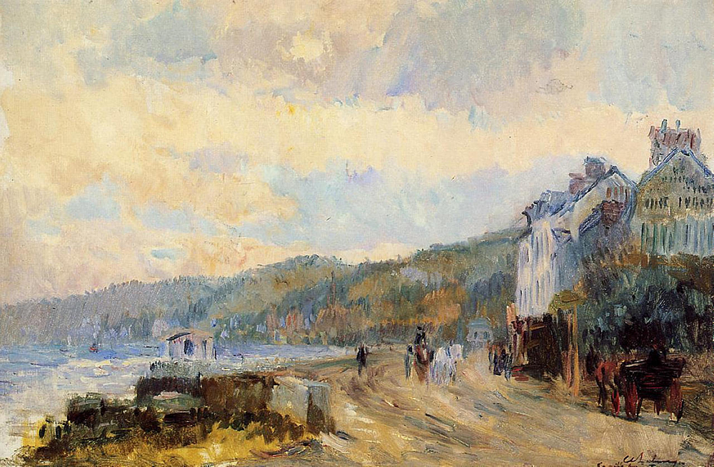 Albert Lebourg The Seine at Croisset, near Rouen oil painting reproduction