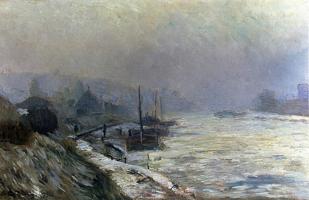 Albert Lebourg The Seine in Winter, 1899 oil painting reproduction