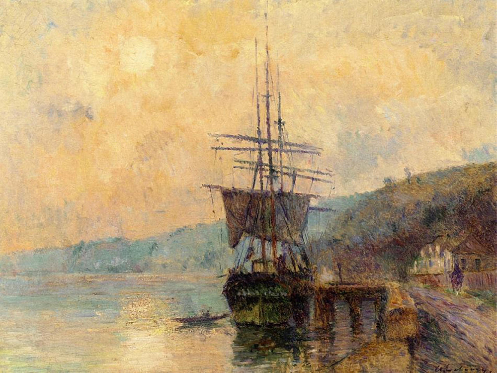 Albert Lebourg The Seine near Rouen oil painting reproduction