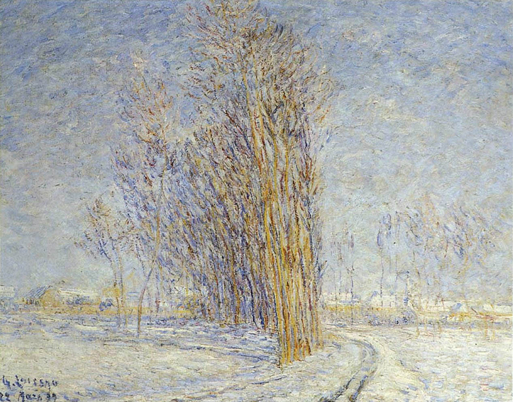 Gustave Loiseau Landscape in Snow, 1899 oil painting reproduction