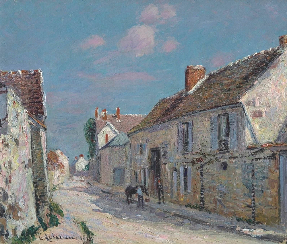 Gustave Loiseau Street at Ennery, Seine-et-Oise, 1912 oil painting reproduction