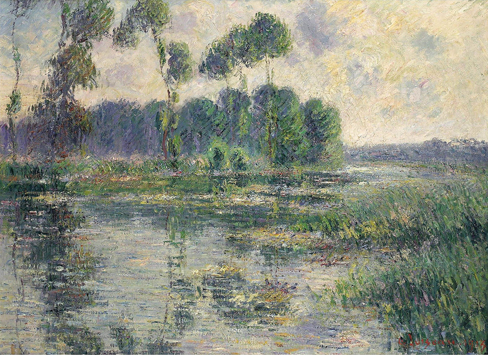 Gustave Loiseau The Banks of the Eure, Saint-Cyr-du-Vaudreuil, 1913 oil painting reproduction