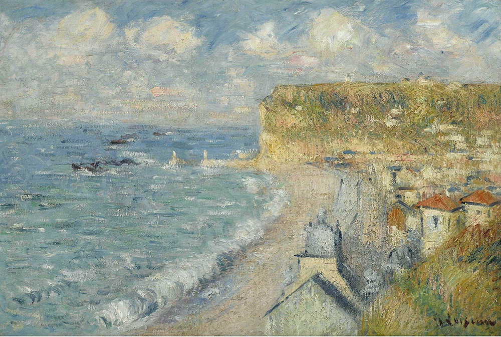 Gustave Loiseau The Beach at Fecamp oil painting reproduction