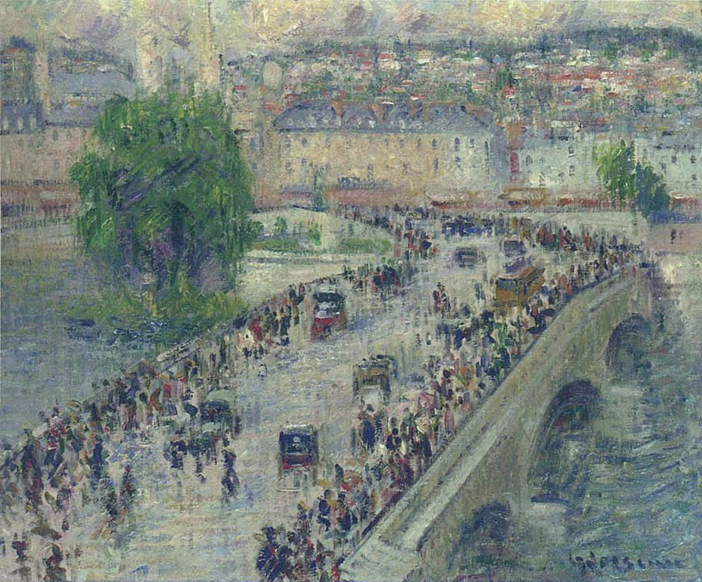 Gustave Loiseau The Corneille Bridge at Rouen, 1925 oil painting reproduction