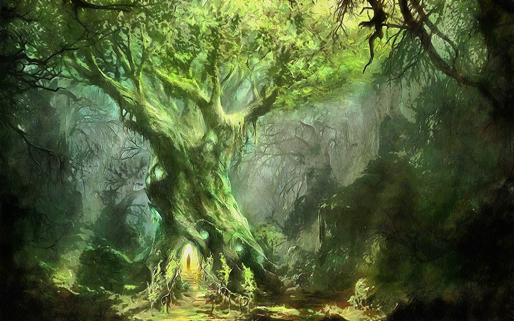  Movie Art - Lord of the Rings - Hollow Tree painting for sale LOTR06