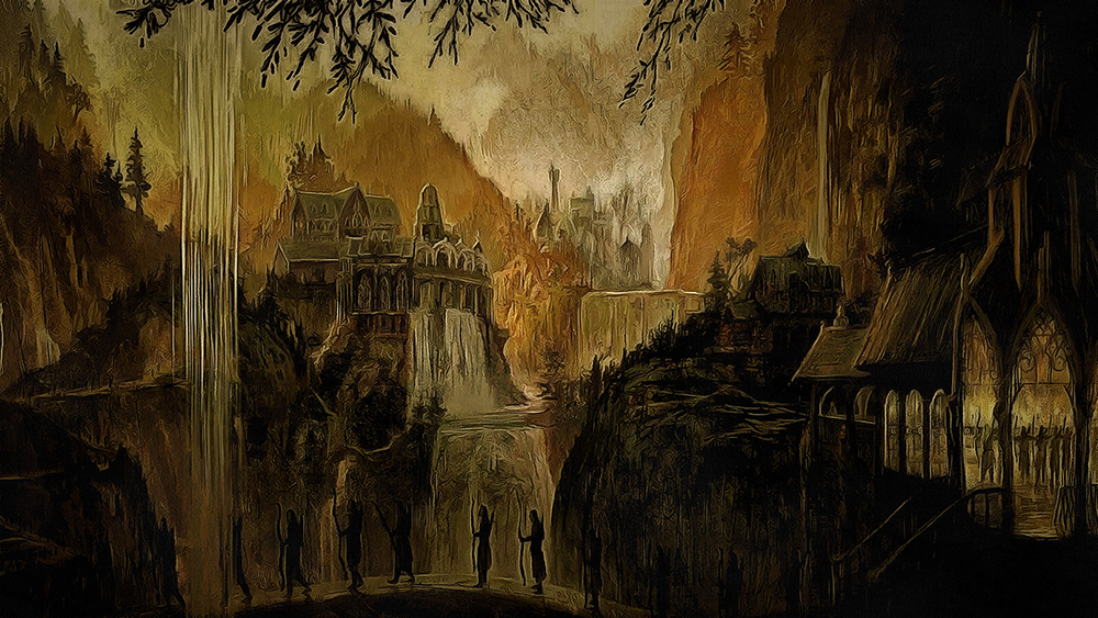  Movie Art - Lord of the Rings - Landscape painting for sale LOTR11