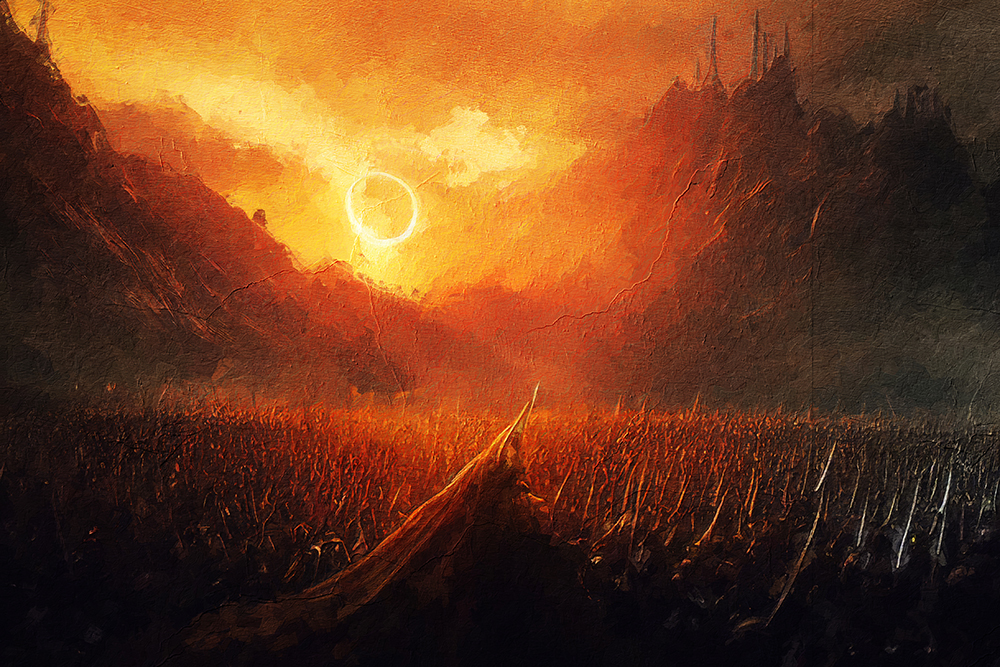  Movie Art - Lord of the Rings - Battle painting for sale LOTR19