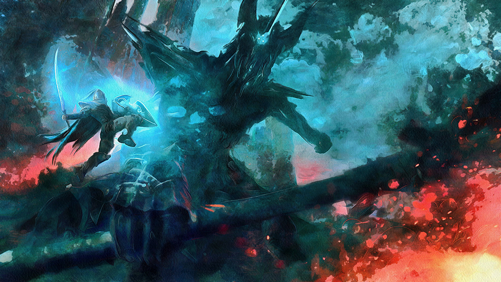  Movie Art - Lord of the Rings - Morgoth painting for sale LOTR26