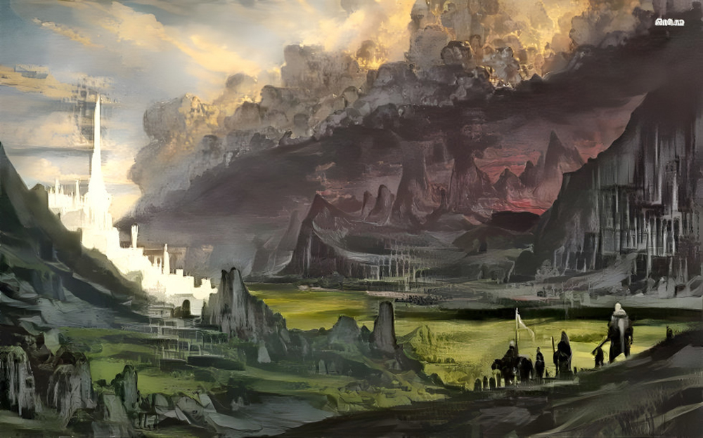  Movie Art - Lord of the Rings - In the Valley painting for sale LOTR30