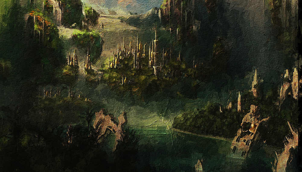  Movie Art - Lord of the Rings - Spires painting for sale LOTR33