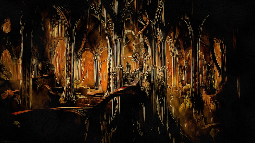  Movie Art - Lord of the Rings - Cavern painting for sale LOTR37
