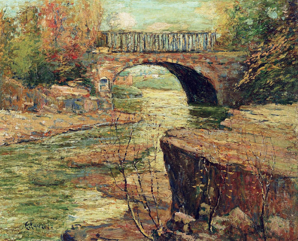 Ernest Lawson Aqueduct at Little Falls, New Jersey oil painting reproduction