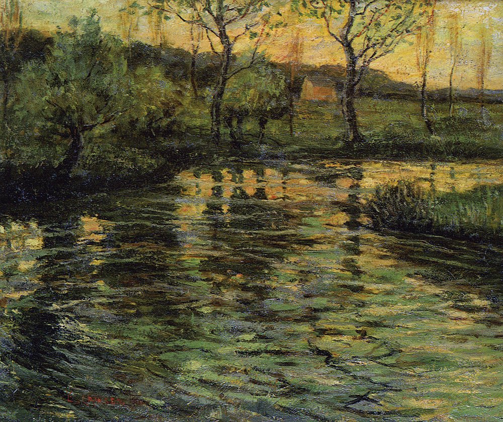 Ernest Lawson Conneticut River Scene, 1920 oil painting reproduction