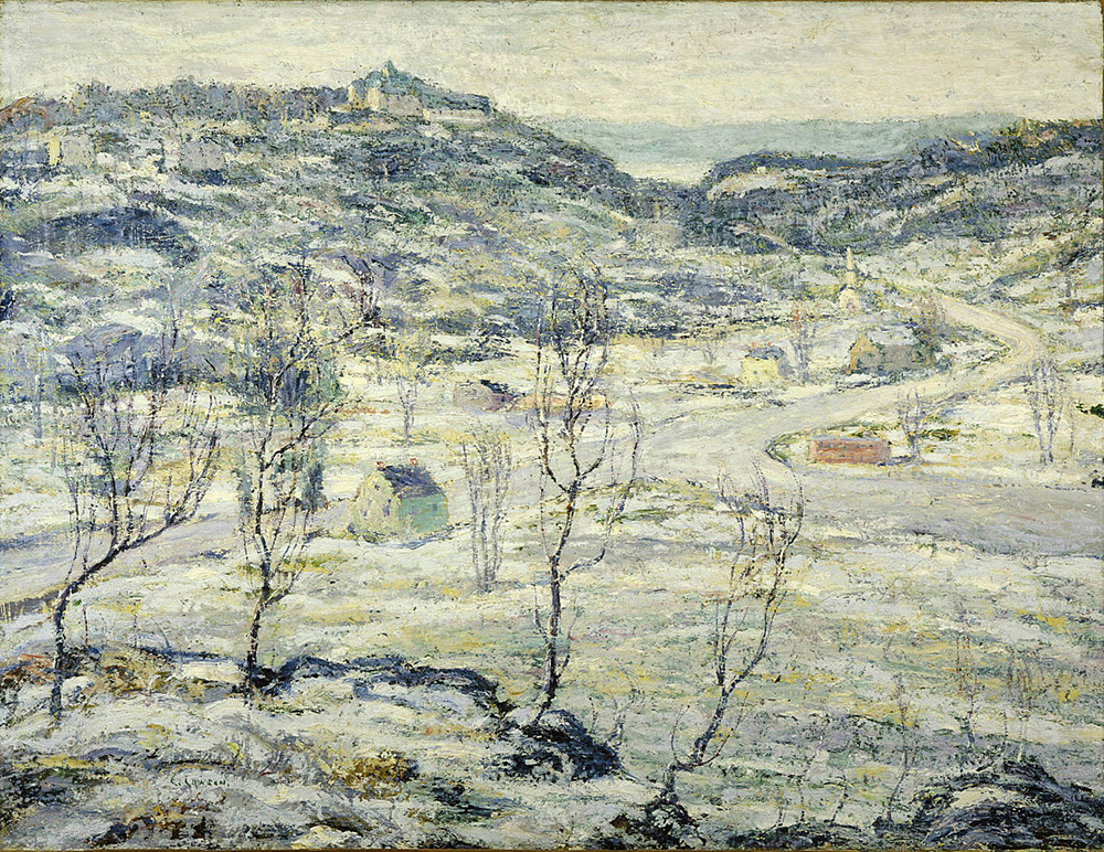 Ernest Lawson Harlem Valley, Winter, 1921 oil painting reproduction