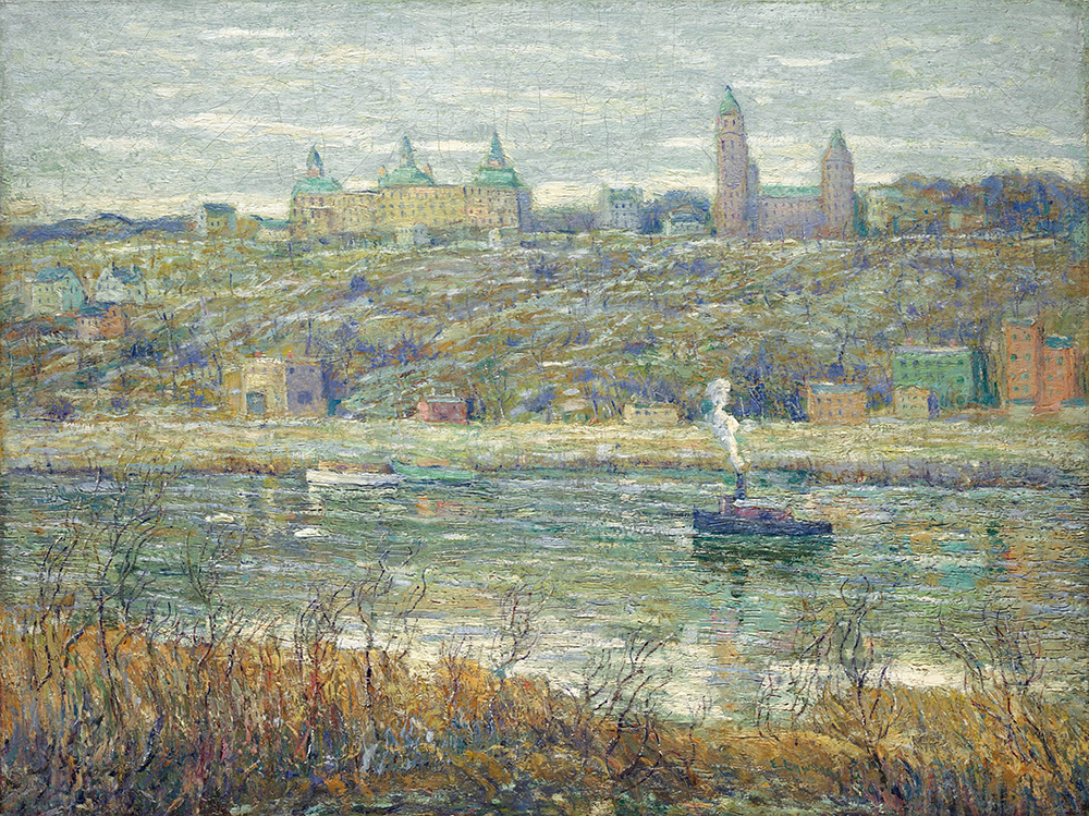 Ernest Lawson Nova Scotia, On the Harlem, 1910 oil painting reproduction