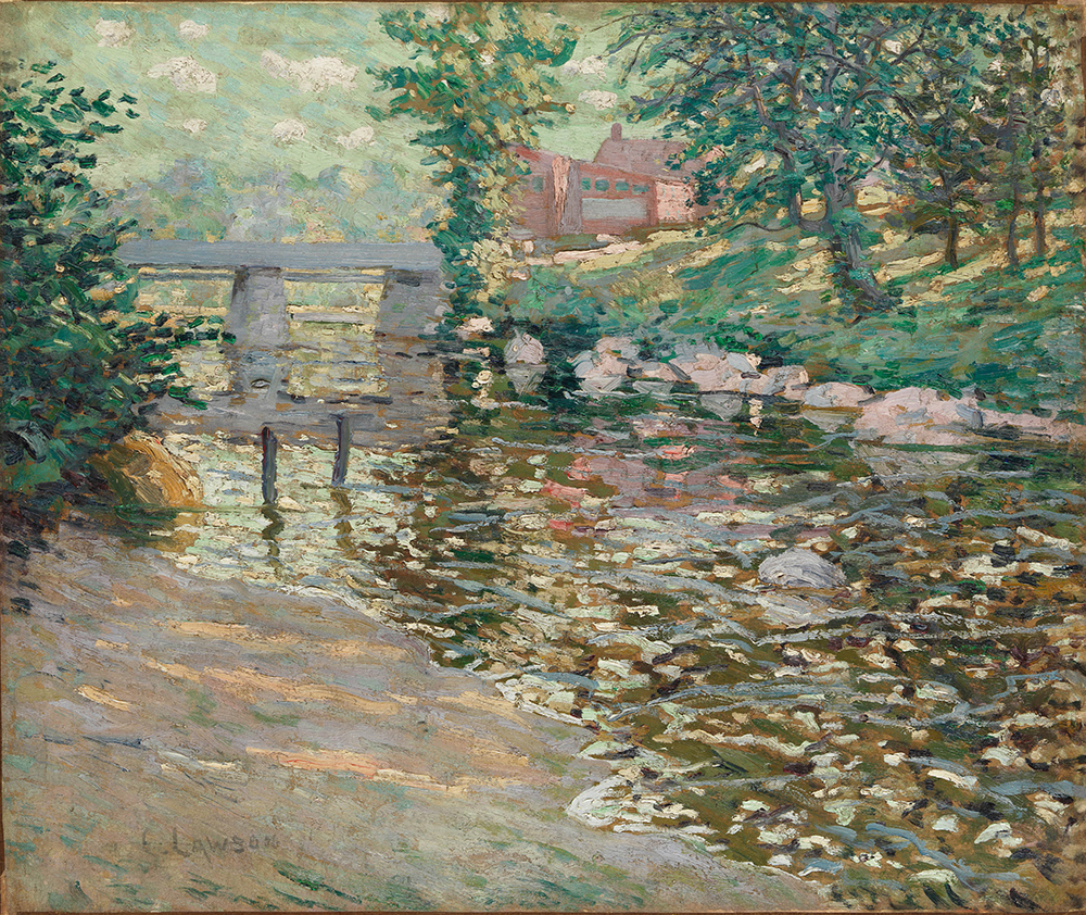 Ernest Lawson The Bronx River, 1910 oil painting reproduction