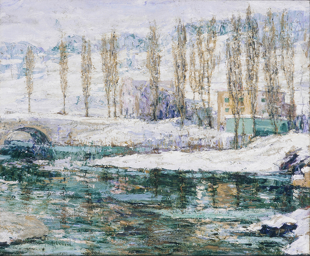 Ernest Lawson Winter, 1914 oil painting reproduction