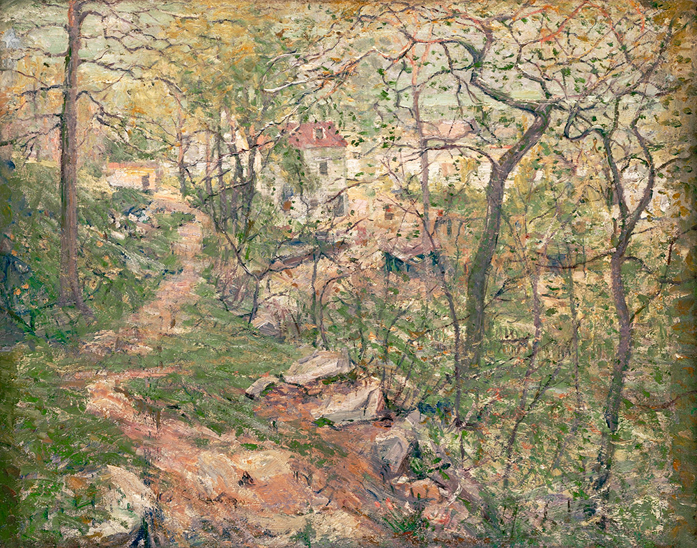 Ernest Lawson Woodland Scene, 1891 92 oil painting reproduction