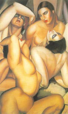 Tamara de Lempicka Group of Four Nudes oil painting reproduction