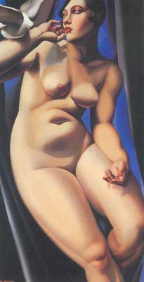 Tamara de Lempicka Nude with Dove oil painting reproduction