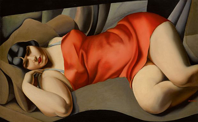 Tamara de Lempicka The Pink Tunic oil painting reproduction