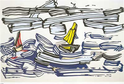 Roy Lichtenstein Sailboats oil painting reproduction