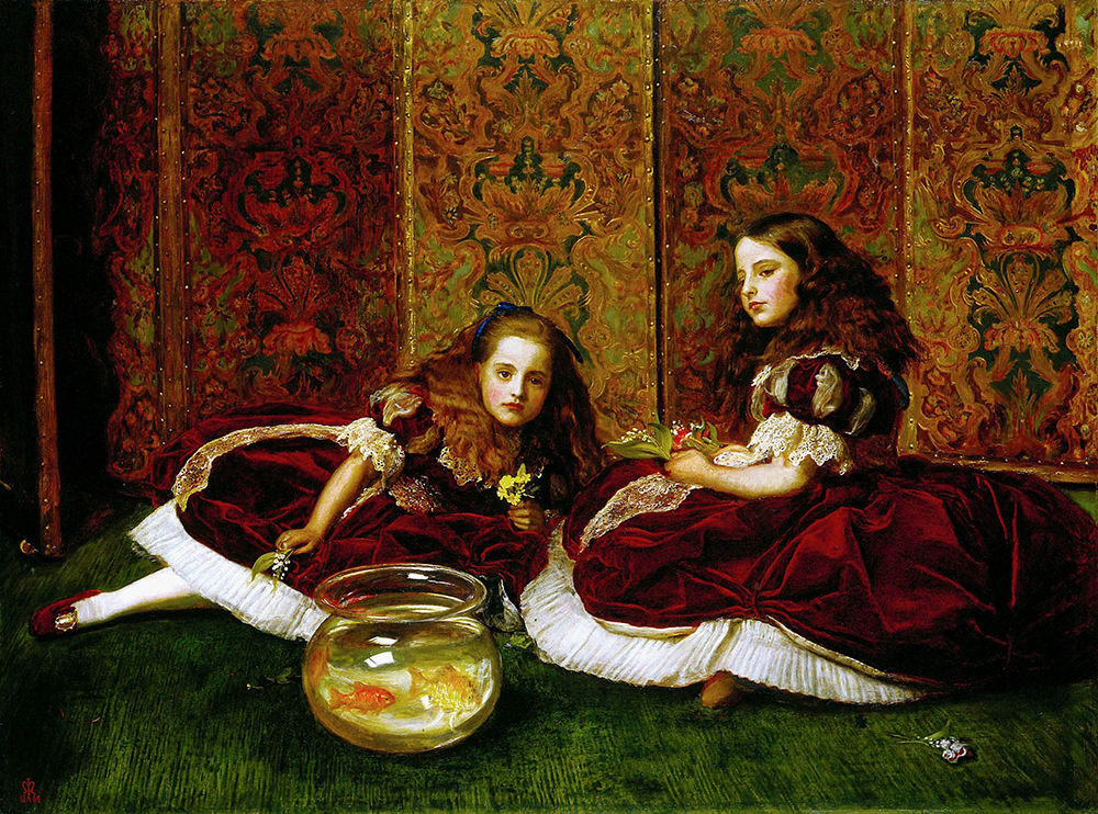 John Everett Millais Leisure Hours, 1864 oil painting reproduction
