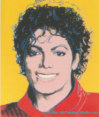 Pop and Rock Portraits - Pop - Michael Jackson 2 painting for sale MJ2