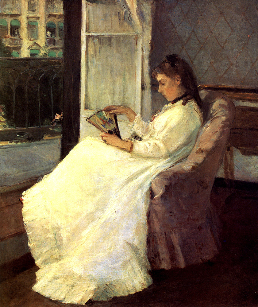 Berthe Morisot La Soeur de l'Artiste a la fenetre oil painting reproduction