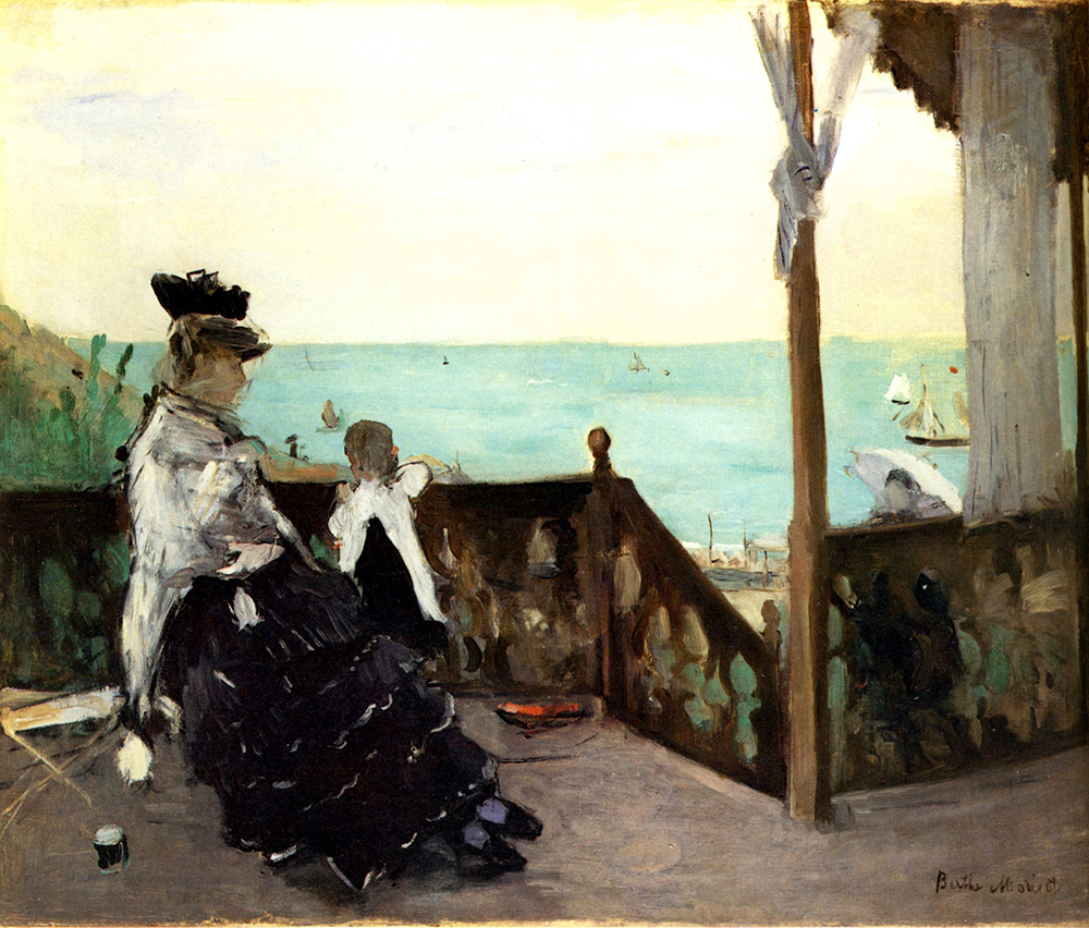 Berthe Morisot In a villa at the edge of the sea oil painting reproduction