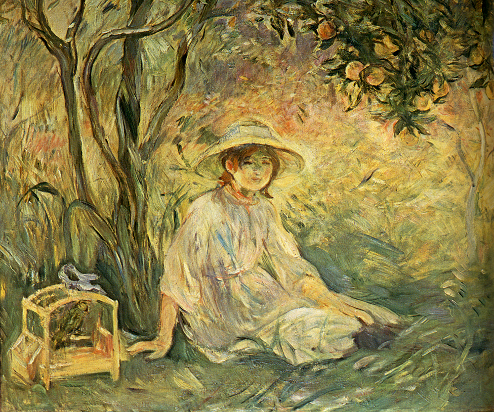 Berthe Morisot Under the Orange tree oil painting reproduction