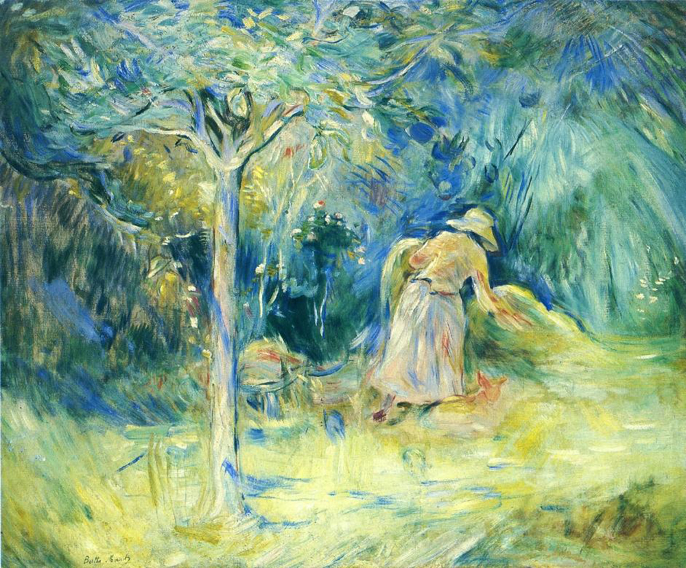 Berthe Morisot Haying at Mezy - 1891  oil painting reproduction