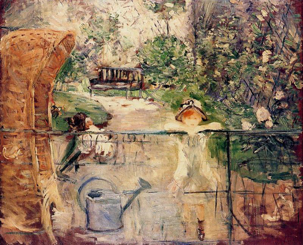 Berthe Morisot The Basket Chair - 1885  oil painting reproduction