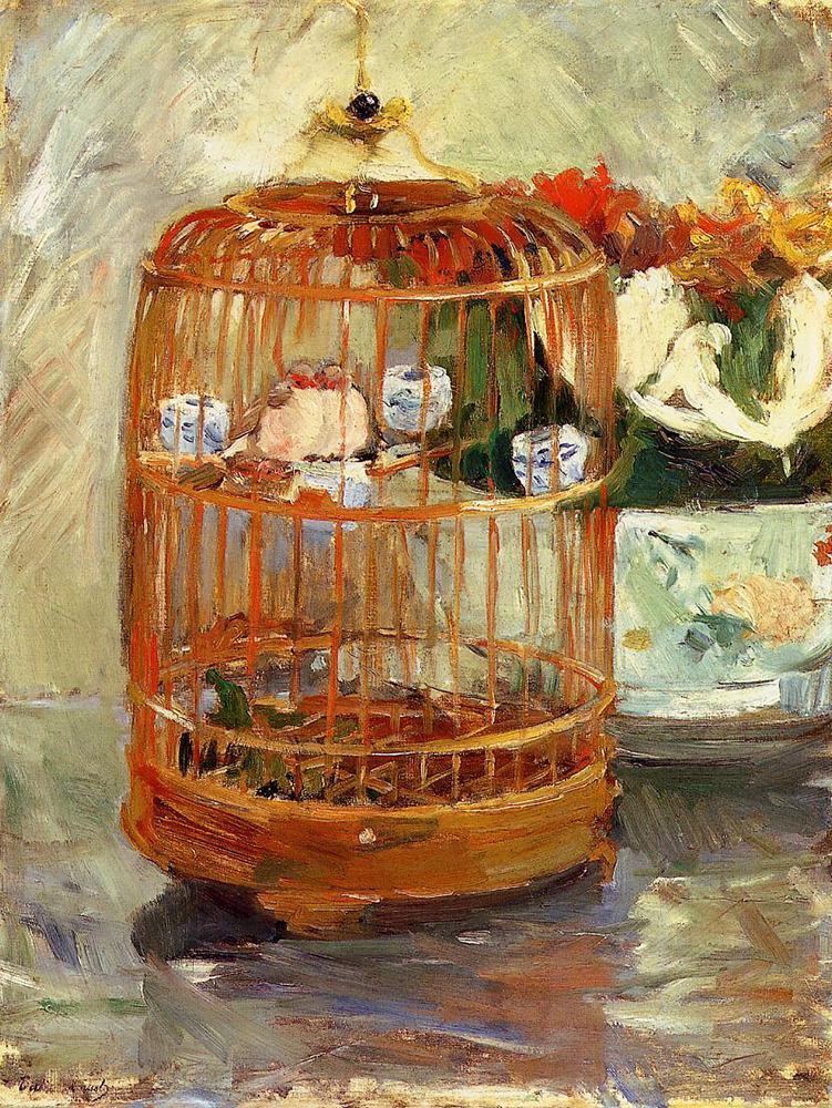 Berthe Morisot The Cage - 1885 oil painting reproduction