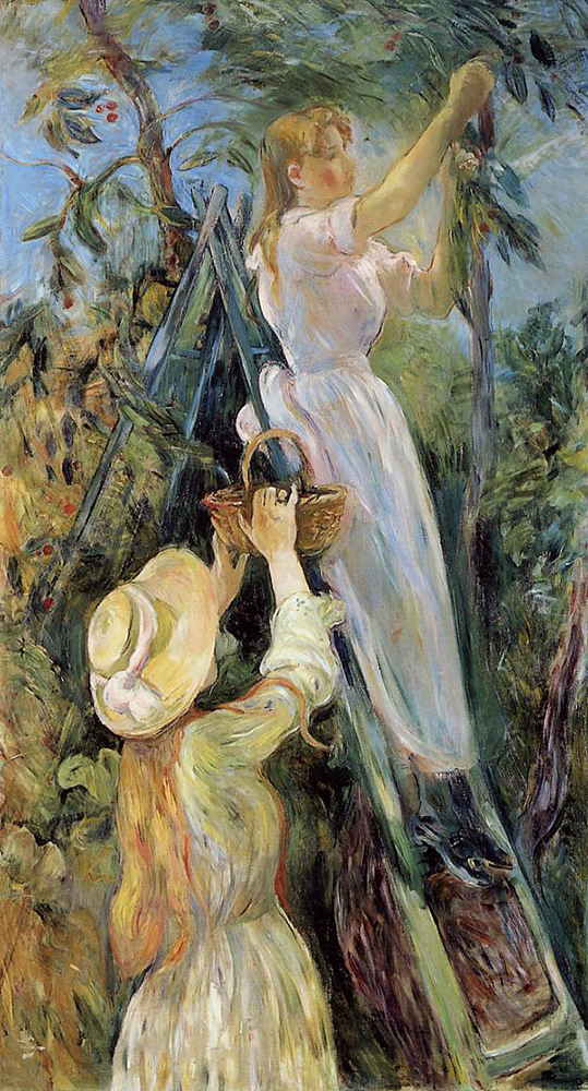 Berthe Morisot The Cherry Tree - 1891  oil painting reproduction