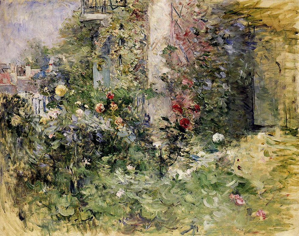 Berthe Morisot The Garden at Bougival - 1884  oil painting reproduction