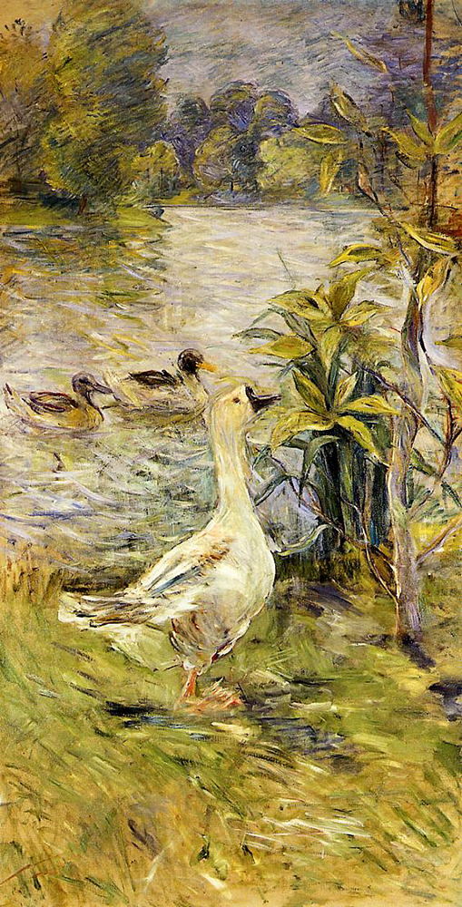 Berthe Morisot The Goose - 1885  oil painting reproduction