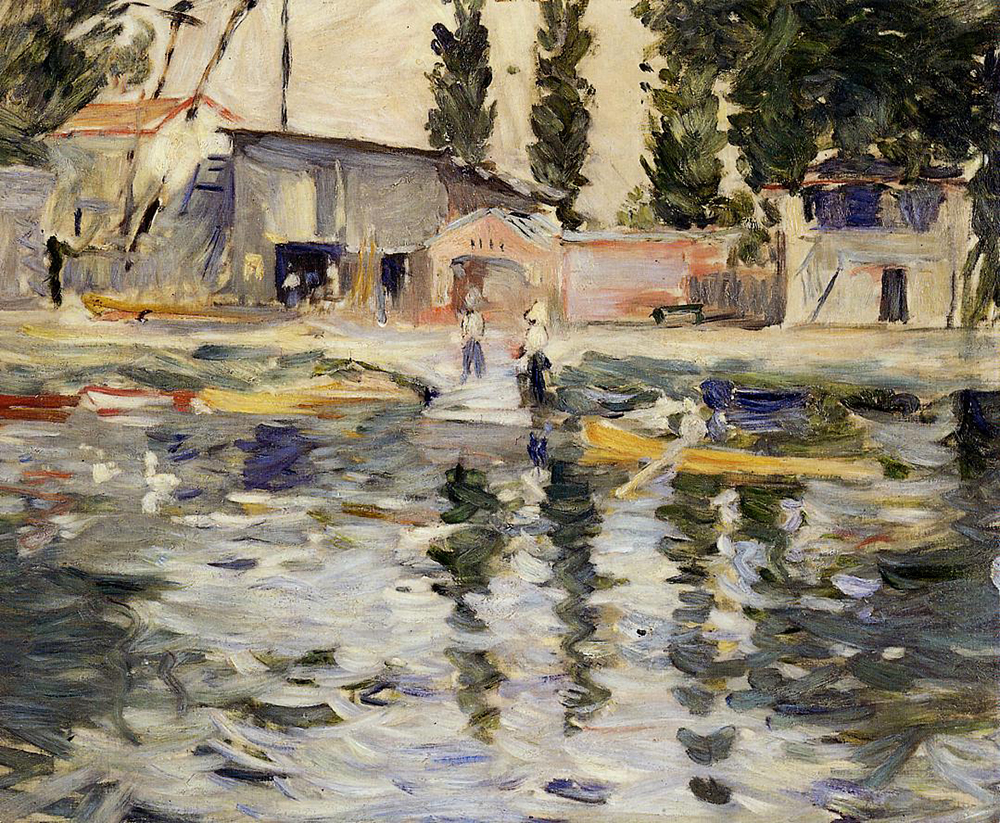 Berthe Morisot The Seine at Bougival - 1884  oil painting reproduction