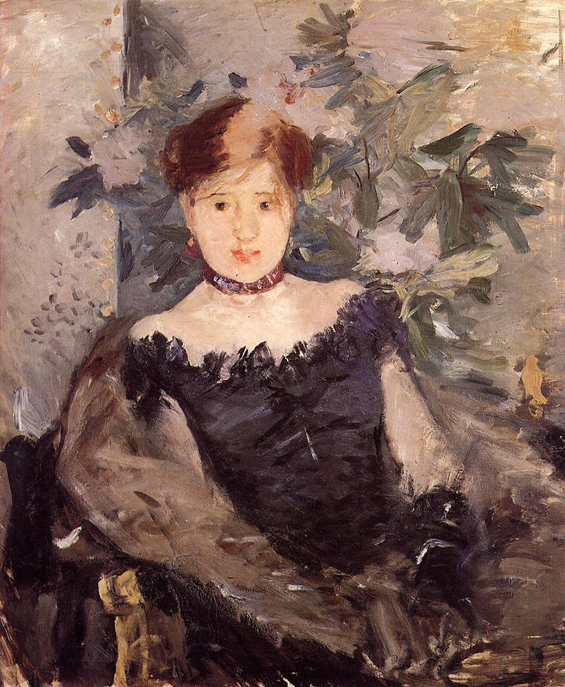 Berthe Morisot Woman in Black - 1878  oil painting reproduction