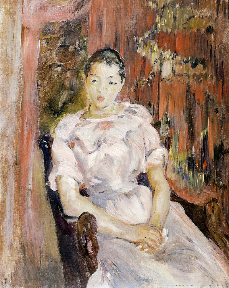 Berthe Morisot Young Girl Resting - 1894 oil painting reproduction