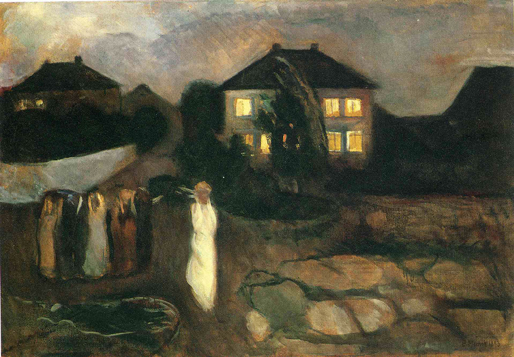 Edvard Munch The Storm oil painting reproduction