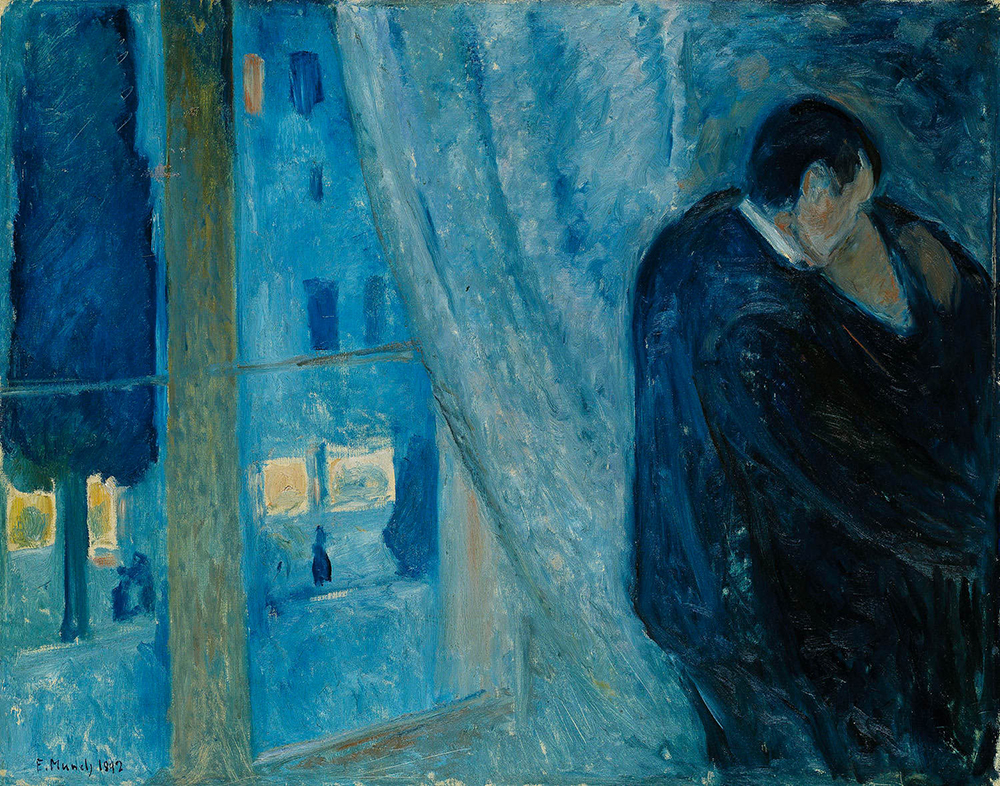 Edvard Munch Kiss by the Window oil painting reproduction