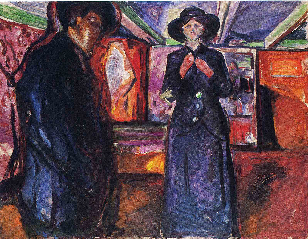 Edvard Munch Man and Woman oil painting reproduction