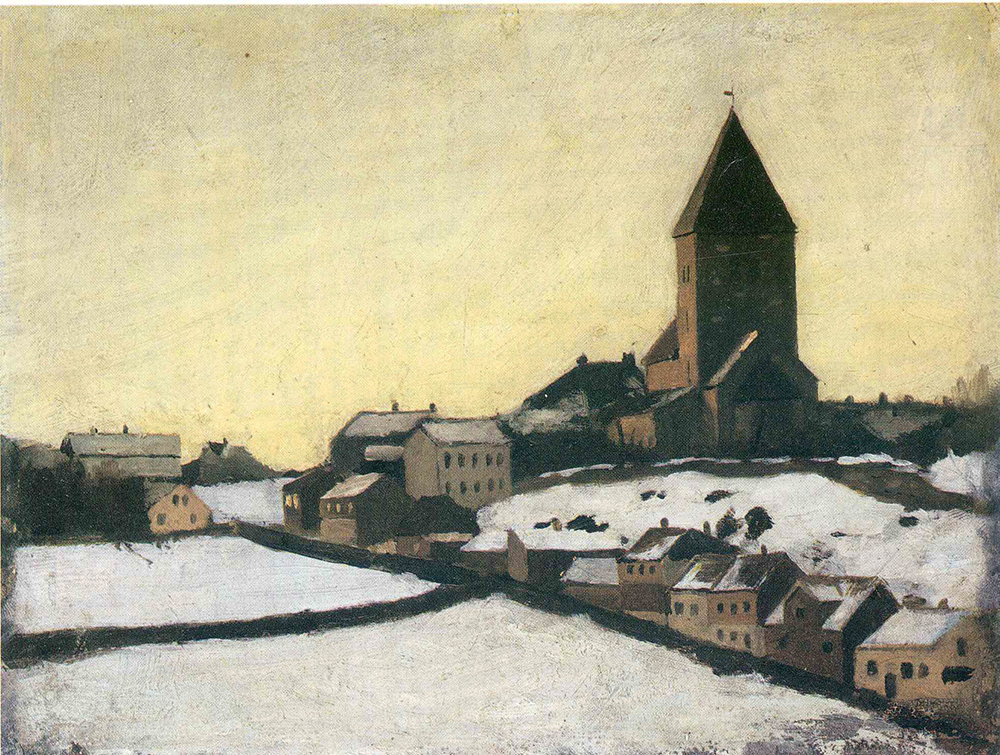Edvard Munch Old Aker Church oil painting reproduction