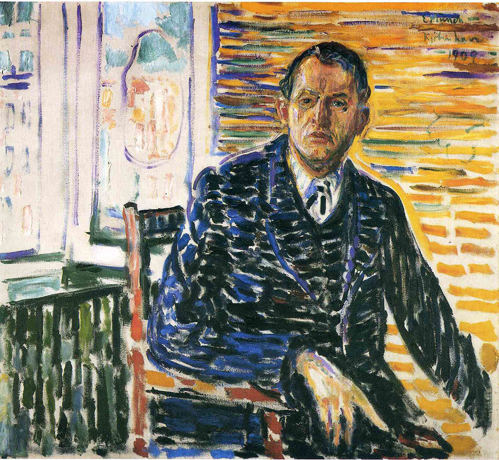 Edvard Munch self Portrait  oil painting reproduction