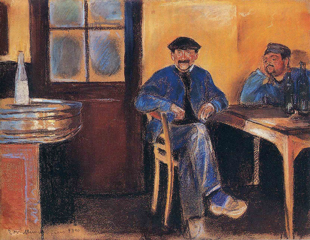 Edvard Munch Tavern in St Cloud oil painting reproduction
