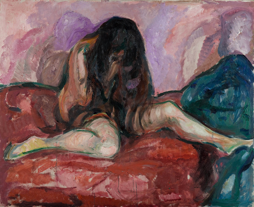 Edvard Munch Weeping Nude oil painting reproduction