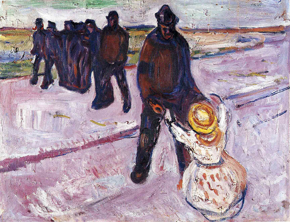 Edvard Munch Worker and Child oil painting reproduction